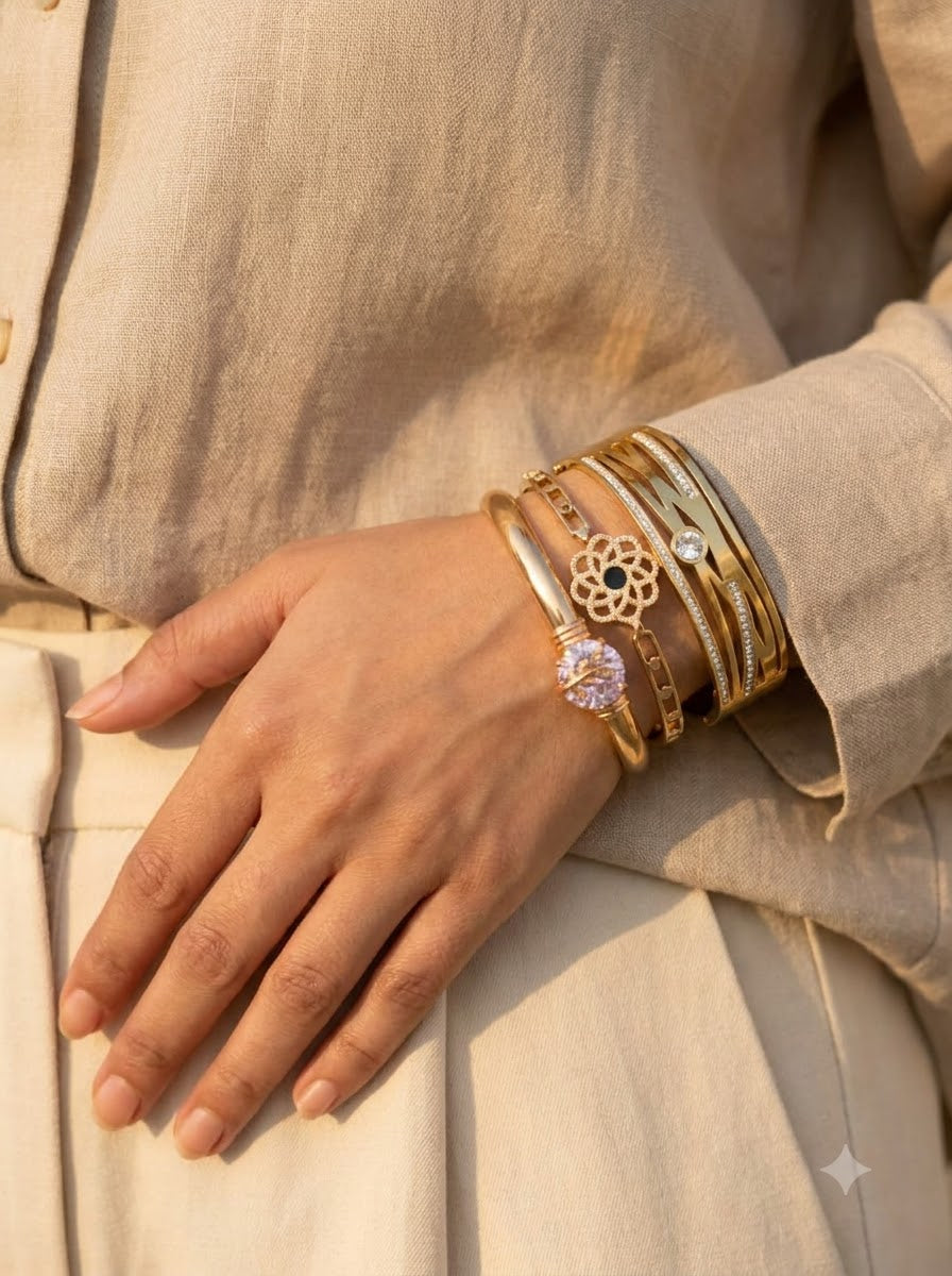 Floral Crystal Stack