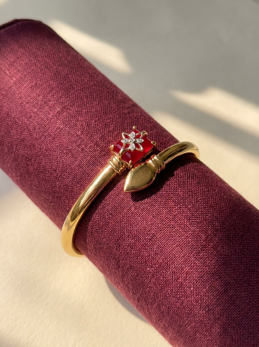 Ruby Bloom Cuff