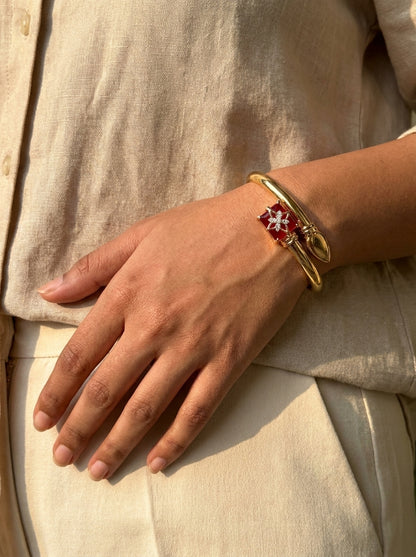 Ruby Bloom Cuff
