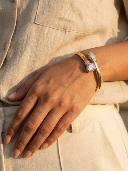 Crystal Bloom Cuff